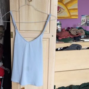 Silence + Noise pale blue tank